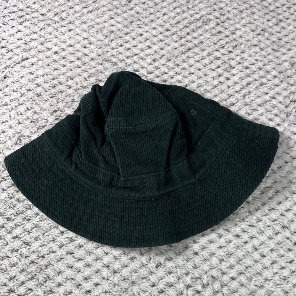 J Crew Unisex Casual Corduroy Bucket Hat Dark Green Size S/M BE128 NWT‎